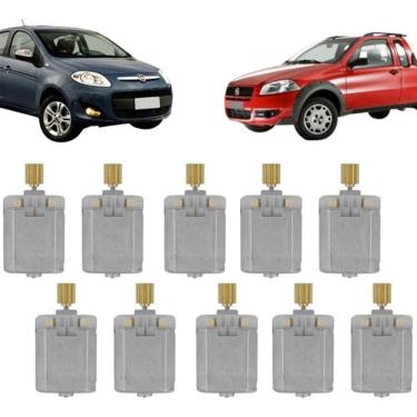 Imagem de Kit 10 Micro Motores para Trava de Fechadura Elétrica Modelo F103 Chevrolet Vectra Astra Meriva