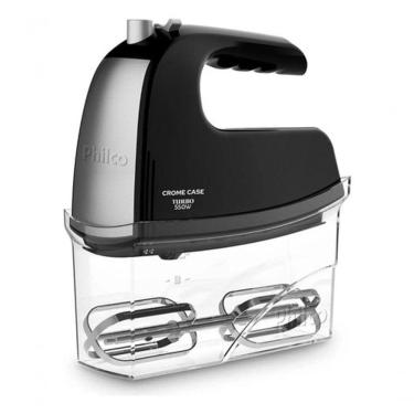 Imagem de Batedeira Portátil de Mão Premium PBT450P Crome Case 550W 4 Velocidades Preto 110V