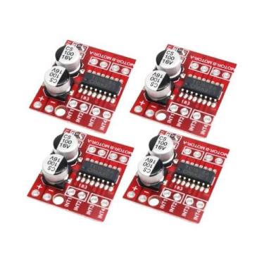 Imagem de Placa De Controle De Motor DC Mini L298N 4 Peças, Controlador De Veloc