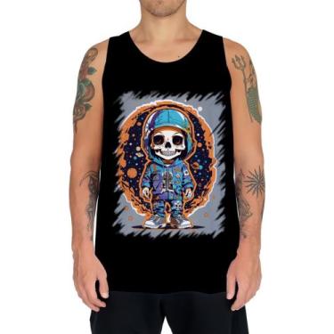 Imagem de Camiseta Regata Caveira Infantil Estilosa Unif 12 - Kasubeck Store®, B