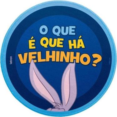 Imagem de Mouse Pad Looney Tunes Pernalonga 23CM com Superfície Lisa para Precisão e Base em Borr...