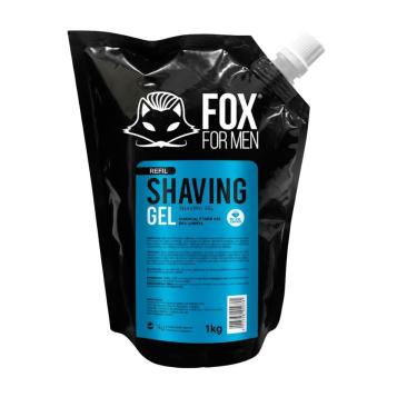 Imagem de Gel de Barbear Shaving Gel Fox Refil 1KG para Barbear Suave e Confortável com Espuma Rica e Cremosa