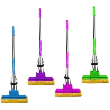 Imagem de Rodo Mop Mágico Rodo Esfregão Esfregão Limpeza Limpa Vidros Janelas Chão Pisos com Alav...