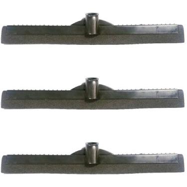 Imagem de Kit 3 Unidades RODO Borracha Dupla 30cm EVA Grosso Para Limpeza SEM CA