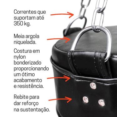 Imagem de Saco De Pancada Profissional 160 Cm + Luva PRO Adulto + Luva Infantil + Suporte Articul...
