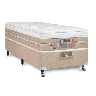 Imagem de Cama Box + Colchão Castor Solteiro Silver Star Air One Face 100x200x59