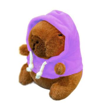 Imagem de Chaveiro Capivara Pelúcia Moletom Brinquedo  Fofa - Genérica, Lilás