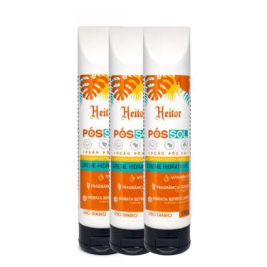 Imagem de Kit 3 Creme Pós-Sol Heitor Secagem Rápida Vitamina A 150g