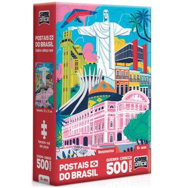 Imagem de Quebra cabeça de 500 peças Nano - Postais - MONUMENTO BRASIL - Toyster