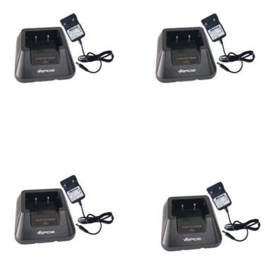 Imagem de 4 Base com Fonte Para Rádio Baofeng UV-5R UV-6R - Lellis Rocha