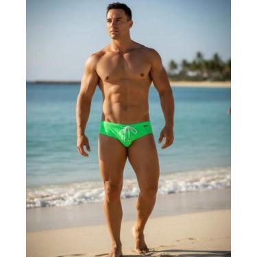 Imagem de Sunga Cavada Masculina Secagem Rapida Forrada Masculina - HOGGI WEAR, 