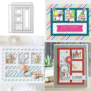 Imagem de Matrizes de Corte para Scrapbooking FAWENUCY em Metal 14 x 11 cm