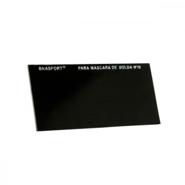 Imagem de Vidro Retangular Escuro Mascara Solda 10 8073 - Kit C/25 - Brasfort