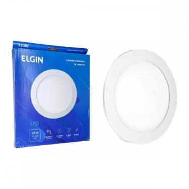 Imagem de Plafon Led Embutir Elgin Redondo 18W. 1440Lm. 6500K. Bivolt Branco, Br