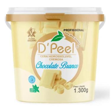 Imagem de DPeel - Cera Depilatória Profissional Morna 1300g - Chocolate Branco