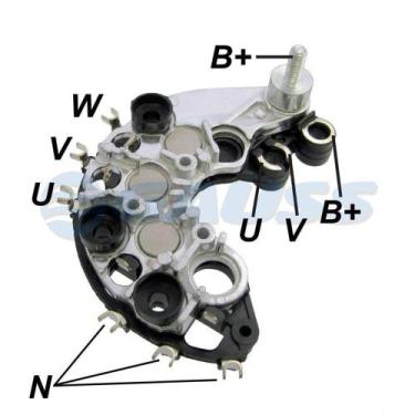 Imagem de Placa Diodo Alternador ECOSPORT FIESTA KA - 120A (GA1815) - GAUSS