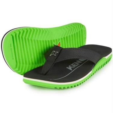 Imagem de Chinelo Kenner Nk6 Pro Masculino - Preto e Verde Claro - 44/45, 44/45