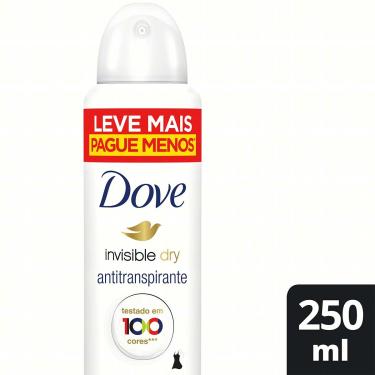 Imagem de Desodorante Antitranspirante Aerosol Dove Invisible Dry com 250ml 250ml