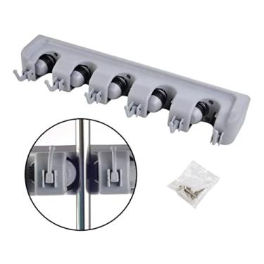 Imagem de Suporte Multiuso 6 Posições Porta Vassoura Rodo Chave