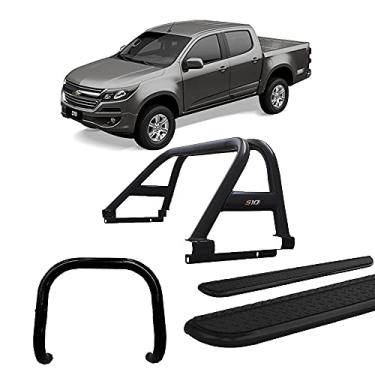 Imagem de Kit Quebra Mato + Estribo +Santo Anto Duplo S-10 12/20 Preto