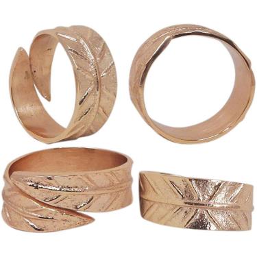 Imagem de HOME&CO ANEL GUARDANAPO 2x5x5cm METAL COBRE 4PÇ