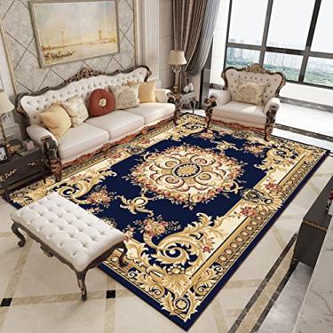 Imagem de youyoucool Tapetes multicoloridos – Tapetes modernos com padrões abstratos tapete de área de pilha média, 160 x 231 cm