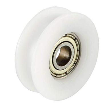 Imagem de 2 pcs Metal Profundo V Groove Guia Rolamento Roda De Polia Roda W 6x27x9mm
