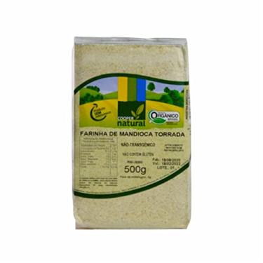 Imagem de Kit 2X: Farinha Mandioca Torrada Orgânica Coopernatural 500g