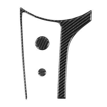 Imagem de Aramox 3 peças de fibra de carbono interior multimídia moldura e tampa de botão modificação de carro adesivos decorativos aptos para MX 5 ND/Roadster ND 2016-2020