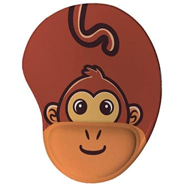 Imagem de Mouse pad Divertido Ergonômico Macaco Kawaii