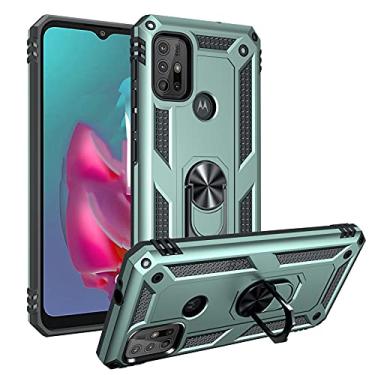 Imagem de YUNCHAO Caixa de telefone Para Motorola Moto G10 / G30 TPU à prova de choque + Case de proteção de PC com suporte rotativo de 360 ​​graus capa para celular