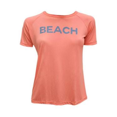 Imagem de Camiseta Feminina Beach Tennis - Salmão - Sportbr