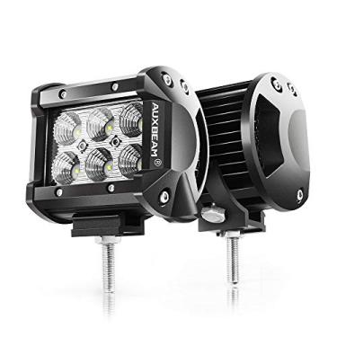 Imagem de Auxbeam 4" LED Pods 18W Flood LED Light Bar 1800lm Luz de condução Off Road Lights para SUV ATV UTV Trucks Pickup Boat (pacote com 2)