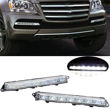 Imagem de JESYMBX Para Mercedes Benz X164 GL320 GL350 GL450 GL550 ML63 AMG X166 2007-2013 Lâmpada de neblina LED diurna compatível com lado esquerdo do motorista