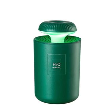 Imagem de REJOON umidificador 450ML mini umidificador de ar ultrassônico luz romântica USB difusor de óleo essencial purificador de carro aroma ânion névoa com lâmpada LED verde claro (cor: verde)