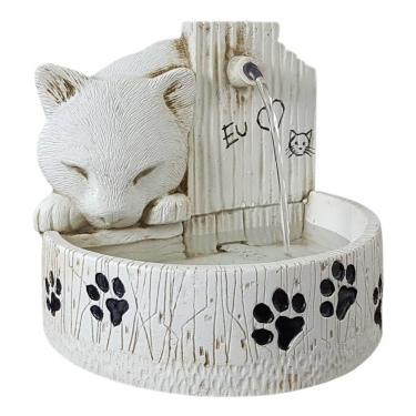 Imagem de Bebedouro para gato fonte de água prime Bivolt cor Branca