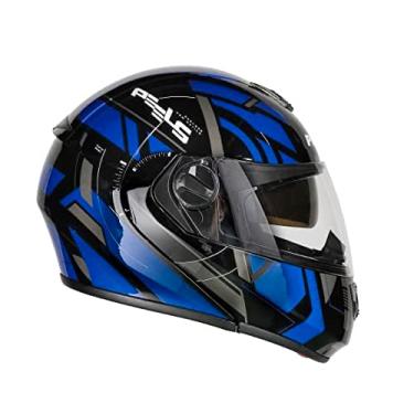 Imagem de Capacete Articulável Moto Peels U-RB2 Dynamic Preto e azul 60