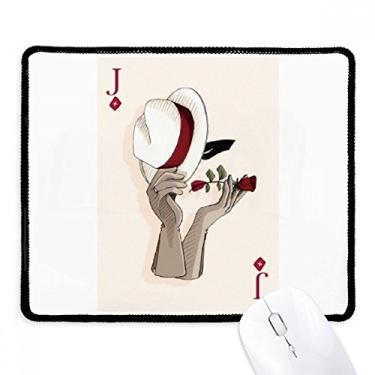 Imagem de Tapete de borracha para jogos de cartas Diamond J com bordas costuradas