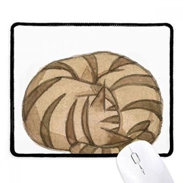 Imagem de Mouse pad Miaoji pintura aquarela gato dragon-li, borda costurada, tapete de borracha para jogos