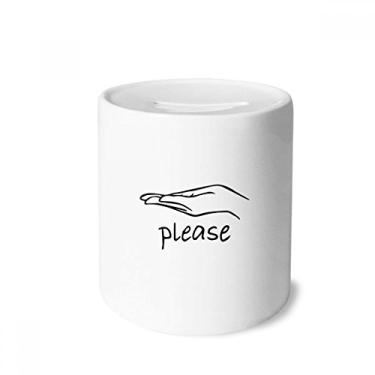 Imagem de DIYthinker Black Humility Caixa de dinheiro personalizada para gesto porta-moedas de cerâmica presente de cofrinho