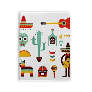 Imagem de Caderno Sombrero Tequila Guitar Chili Mexico Elment capa diária capa macia