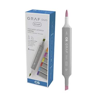 Imagem de Marcador Graf Duo Brush, CIS, Pale Purple, Caixa com 6 unidades