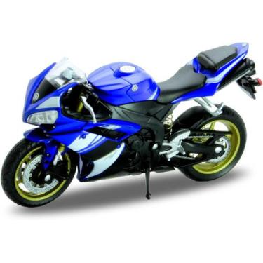Imagem de Welly Die Cast Motorcycle Blue Yamaha 2008 Yzf-R1 1:18