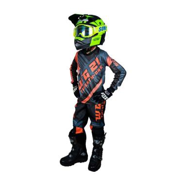 Imagem de Conjunto Roupa Infantil Amx Wg Calça Camisa Trilha Motocross