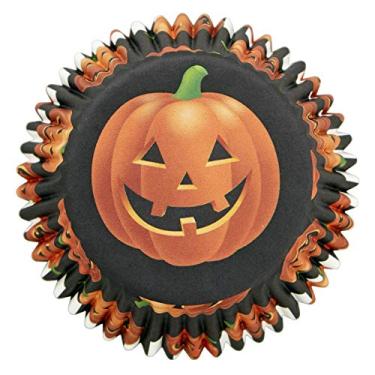 Imagem de Wilton Cupcake Baking Cups (50 count) - Jack-O'-Lantern