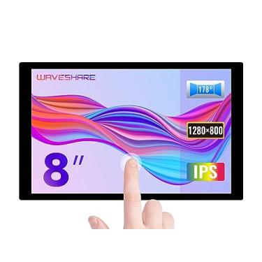 Imagem de Waveshare 8inch Capacitive Touch LCD IPS Display, Without Back Case, 1280×800 Resolution, HDMI Interface, Compatible with Raspberry Pi 4B/3B+ etc. Support Jetson Nano/PC