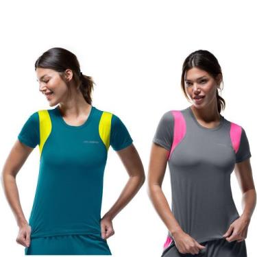Imagem de Kit 2 Camisetas Femininas Olympikus Com Recortes