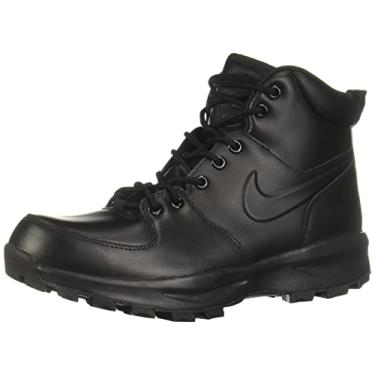 Imagem de Nike Bota masculina de caminhada de couro Manoa, Preto/Preto/Preto, 5.5