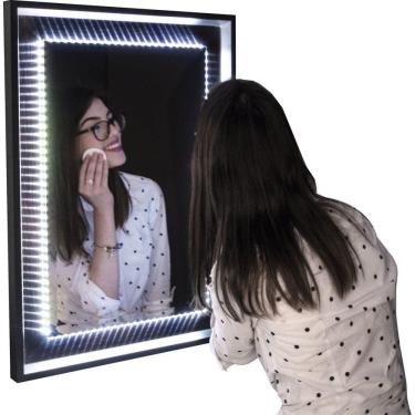 Imagem de Espelho Abajour 40x60cm BZ BW Quadros Bronze/Preto