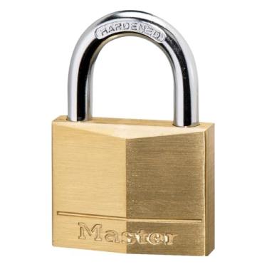 Imagem de Master Lock Cadeados de corpo de latão sólido 140D, pacote com 8, 4,7 cm (1-9/16")